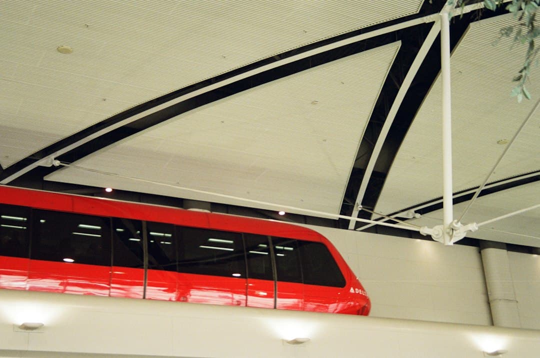 red train — Photo by Isaac Owens on Unsplash