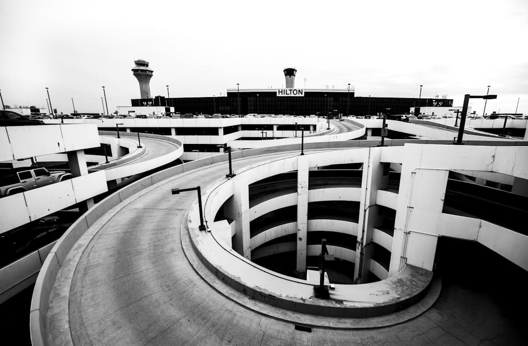 a black and white photo of a highway — Photo by Leo_Visions on Unsplash