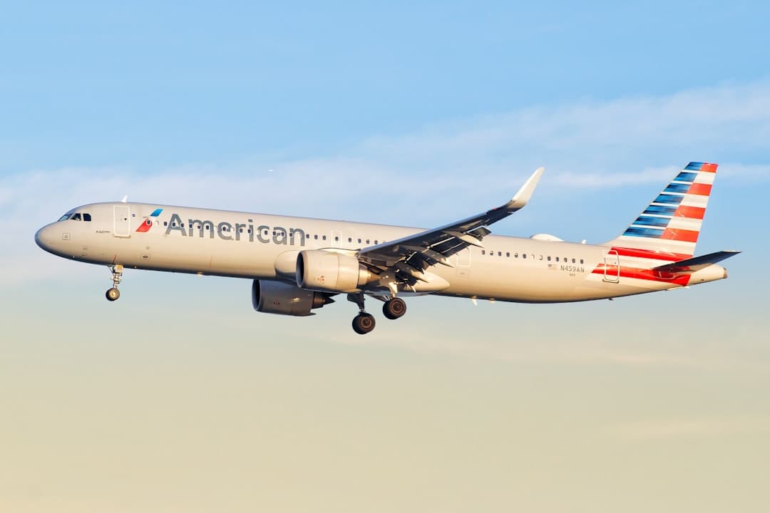 American airlines airplane flying in the sky — Photo by MHRB Plane Spotting on Unsplash