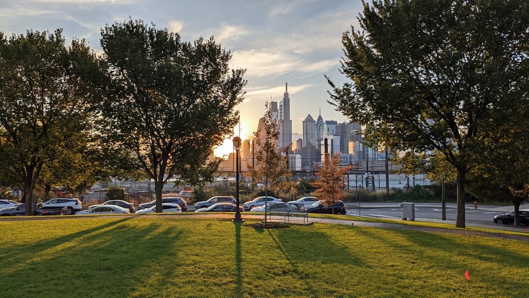 a park with a lot of cars parked in it — Photo by Teitur Hansen on Unsplash