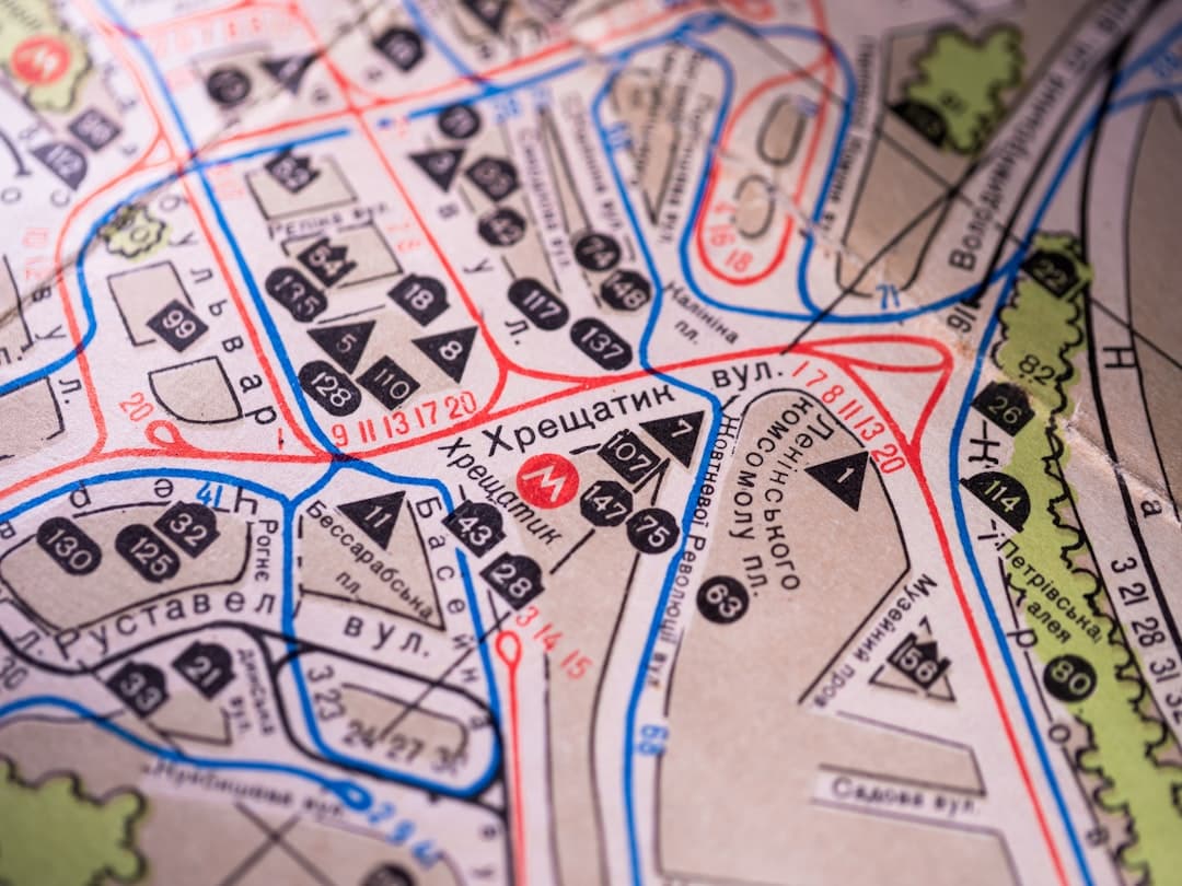 A close-up view of a detailed map. — Photo by unavailable parts on Unsplash