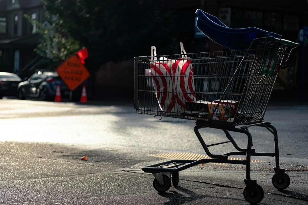 shopping carts on gray asphalt road during daytime — Photo by Wesley Mc Lachlan on Unsplash